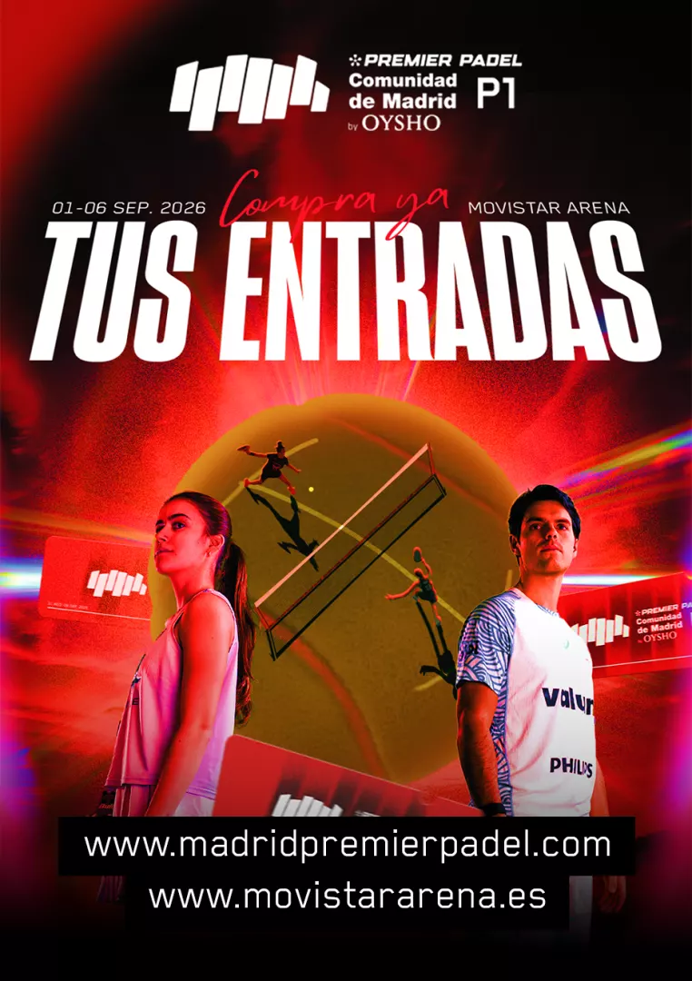 Cartel del evento Comunidad de Madrid Premier Pádel P1 by Oysho