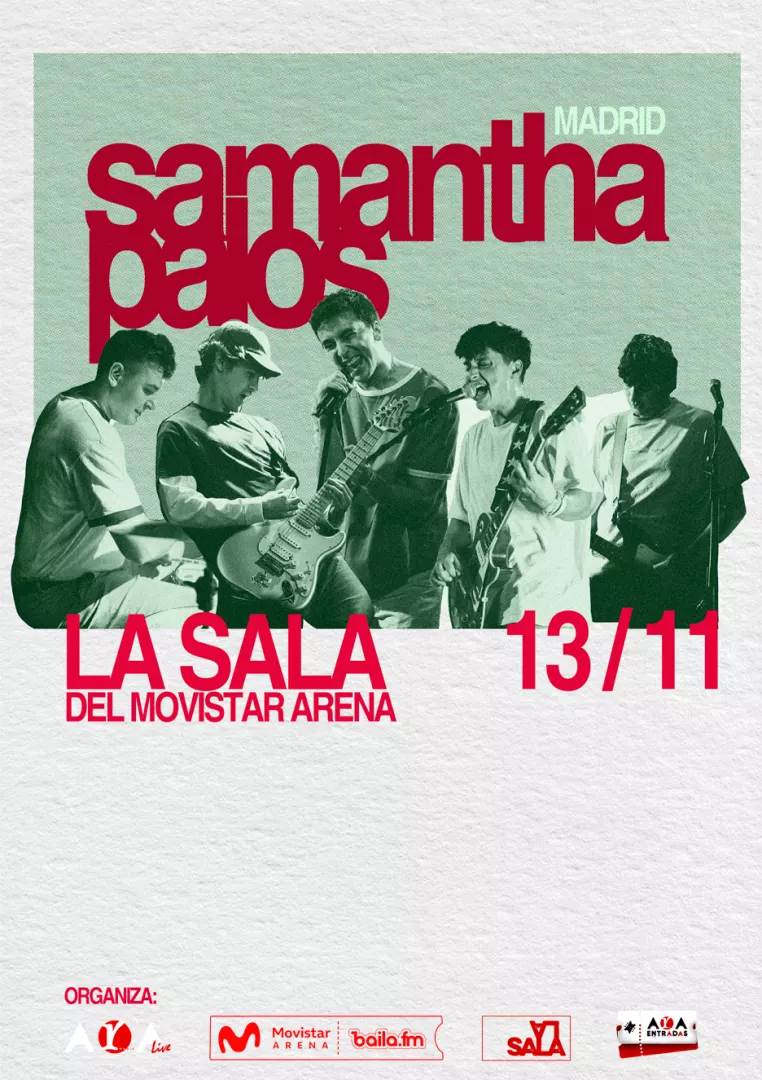 Cartel del evento Samantha Palos